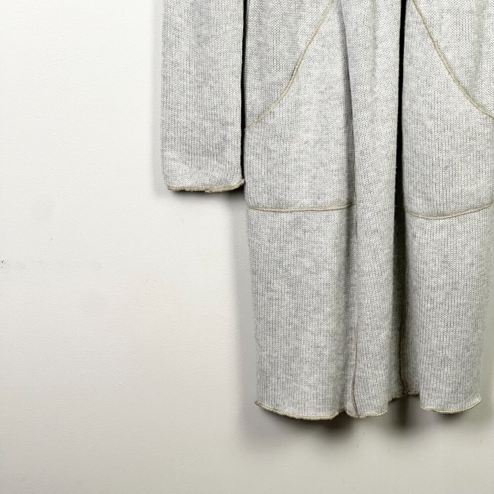 Anthropologie Tiny Rare Wool Blend Long Length Boho Cardigan Coat - Picture 4 of 11